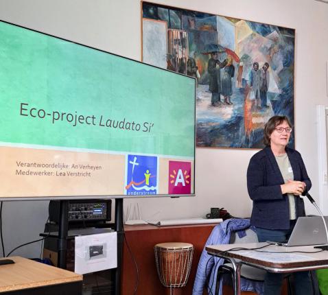 Lea Verstricht educatieve kracht CCV ondersteunt het Laudato Si project © Vera Steurs