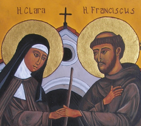 H. Clara en H. Franciscus 