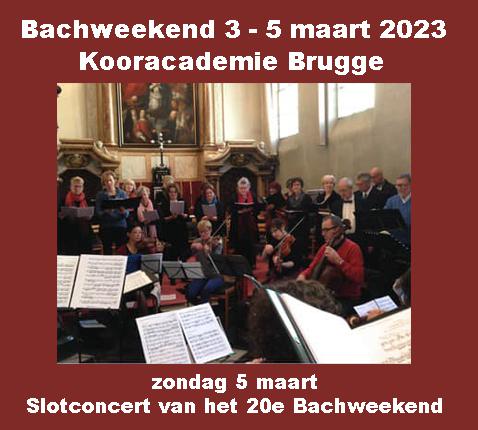 Bachweekend 2023 © Kooracademie Brugge