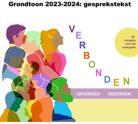 Gesprekstekst grondtoon 2023-2024 "De vreugde van het evangelie... gevonden, verbonden, gezonden" © afbeelding @GV