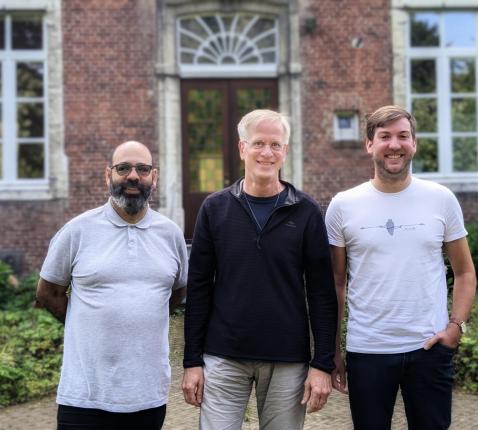 Links naar rechts: pater Juan Carlos, John Steffen, Ruben Geleyns © Pastorale zone Leuven aan de Dijle