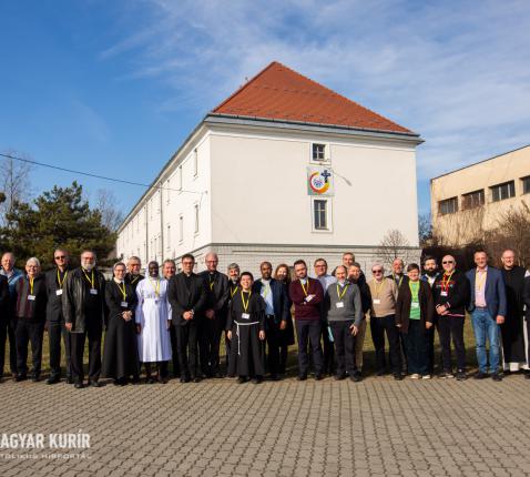 Groepsfoto van de Europese nationale directeuren bijeen in Boedapest van 5 tot 9 februari © Missio
