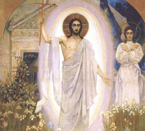 The Resurrection of Chirst (Mikhail Vasilyevich Nesterov, ca. 1890-1900) 