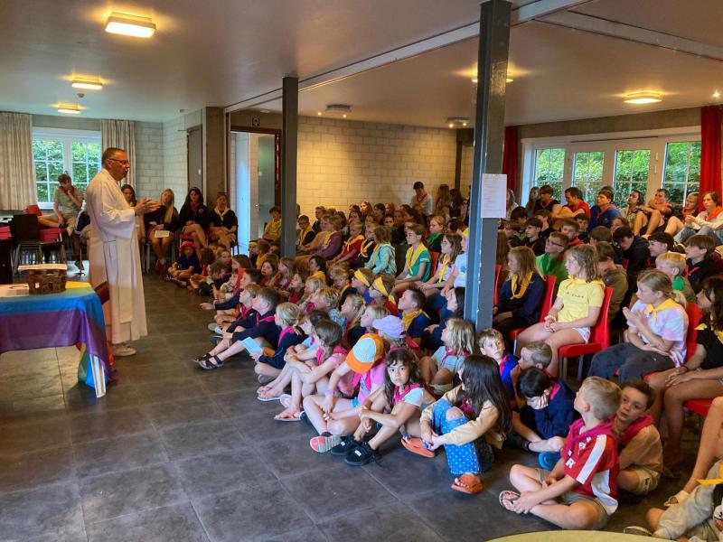 Chiro op kamp in Nieuwpoort 