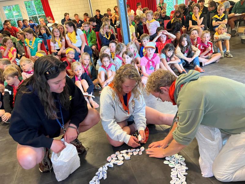 Chiro op kamp in Nieuwpoort 