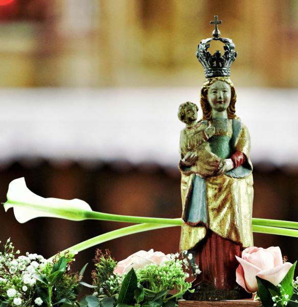 Het genadebeeld van Maria met kind 