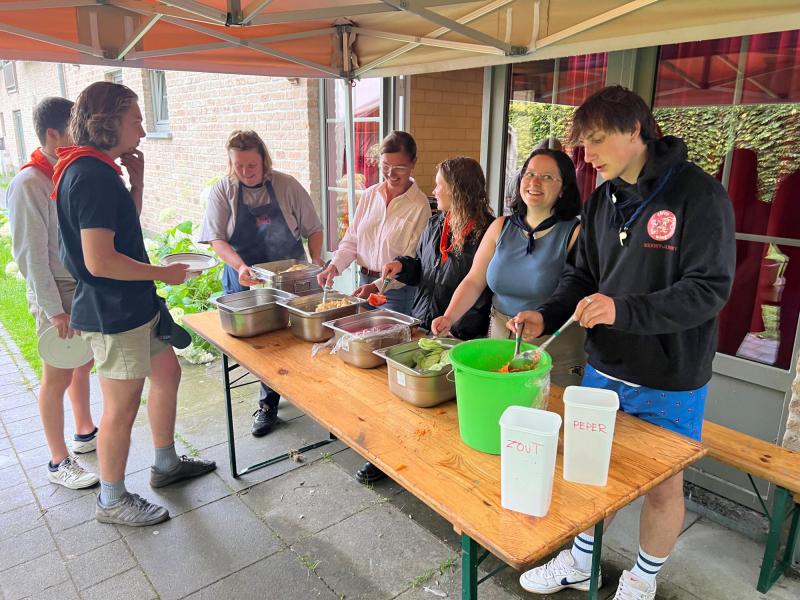 Chiro op kamp in Nieuwpoort 