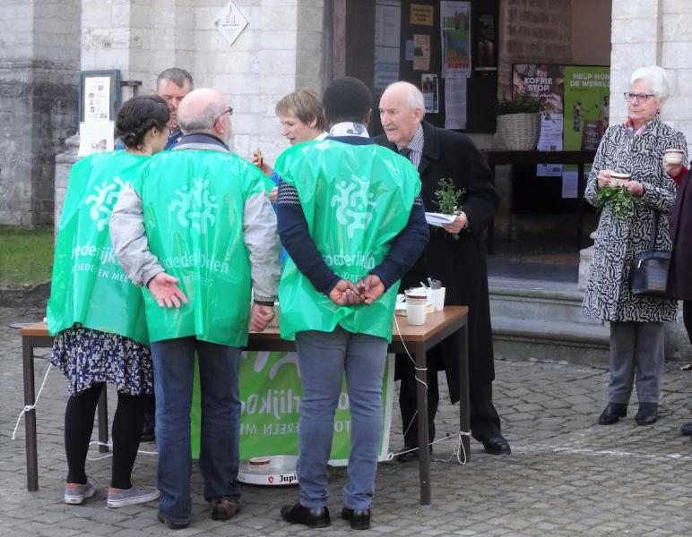 Koffiestop actie Sint-Kwintensgemeenschap © Pastorale zone Leuven aan de Dijle