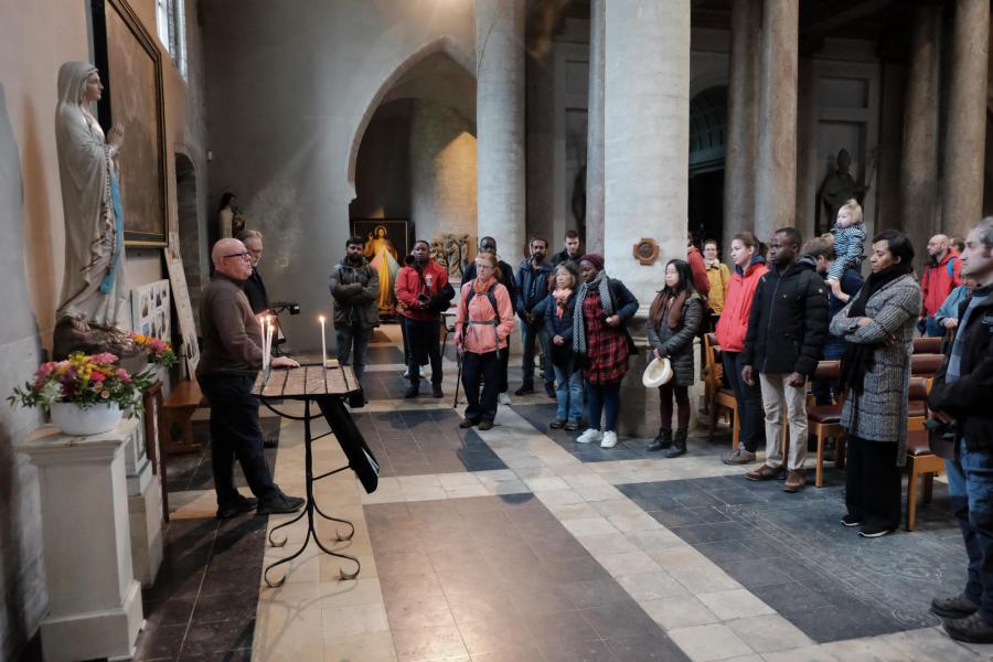 Op bedevaart van Sint Kwinten in Leuven naar Onze Lieve Vrouw van Basse-Wavre 2024 © Pastorale zone Leuven aan de Dijle