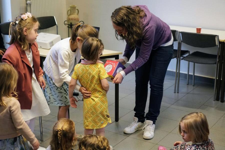 Wereldkinderendag activiteit in het Sint-Kwintenshuis © Pastorale zone Leuven aan de Dijle