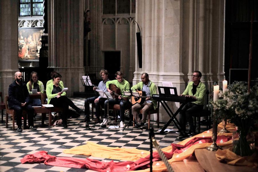 Taizégebed in de Sint-Pieterskerk 2021 © Pastorale zone Leuven aan de Dijle