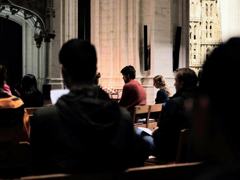 Taizégebed in de Sint-Pieterskerk 2021 © Pastorale zone Leuven aan de Dijle