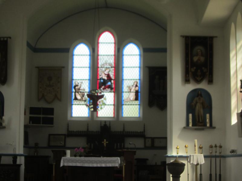 binnenkant kerk van Westrode 