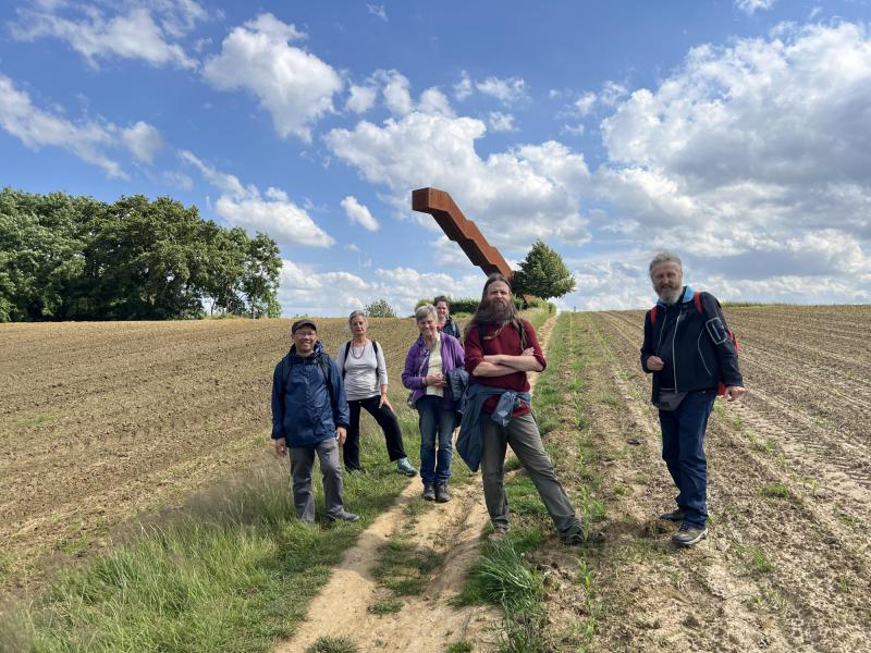 4 juli, Wandeltocht naar vlooybergtoren met Karin, Frieda, Ferry, Jan, Vanessa, Chris © Chris De Groote