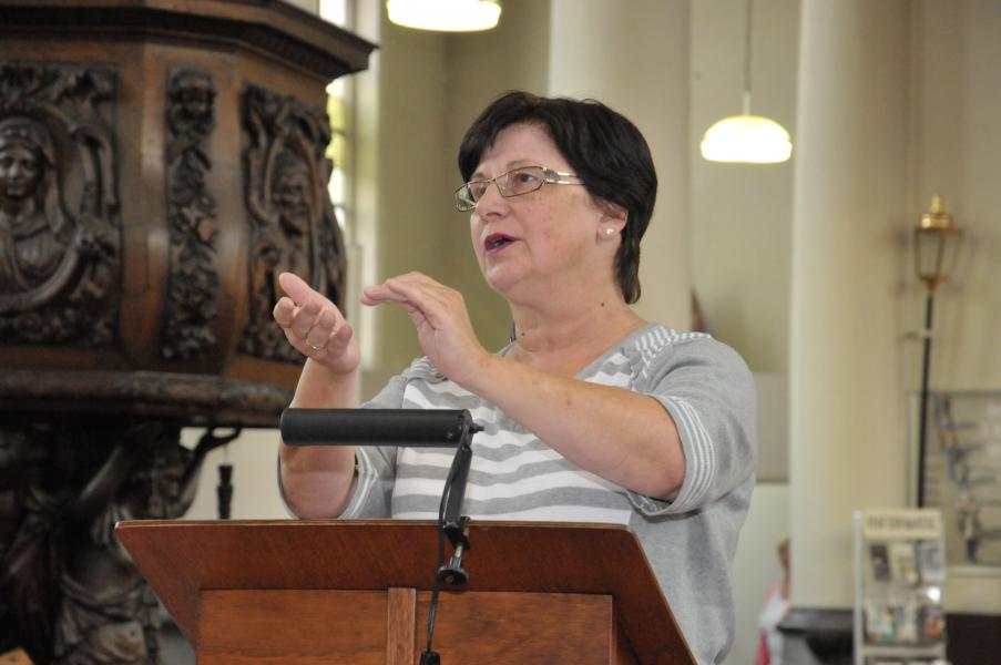 Alles onder de deskundige leiding van dirigente Marlene Bauwens uit De Klinge.