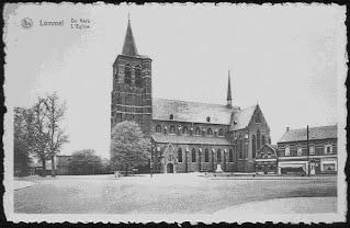 Oude afbeelding van de Sint-Pietersbandenkerk 