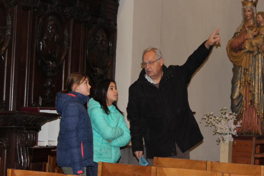 op ontdekkingstocht in onze kerk 