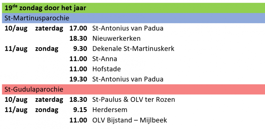 19de zondag door het jaar 