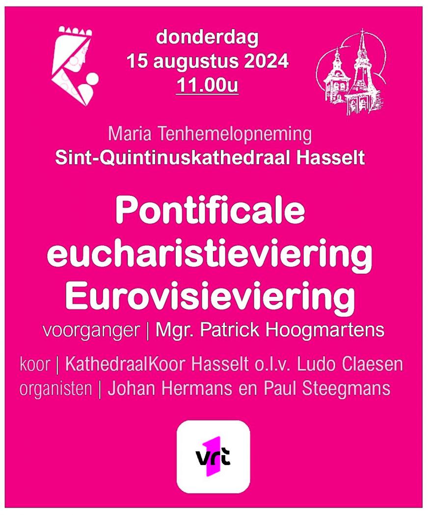 Eurovisieviering in de kathedraal van Hasselt 