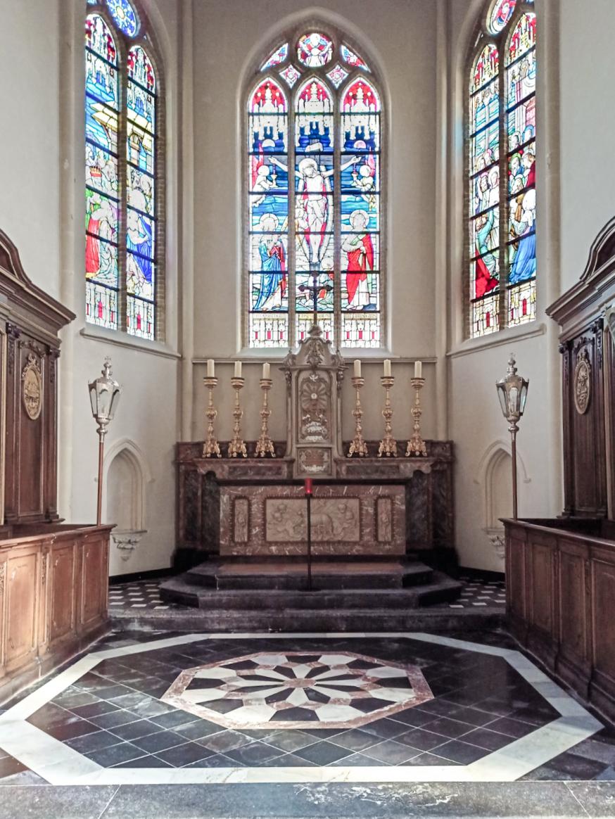 Interieur Kerk St. Amandus 