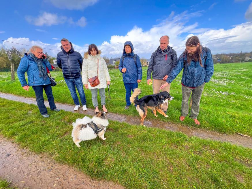 Wandeling met Steven, Hedwig, Brigitte, Ferry, Chris D, Chris DG en Jan © Chris De Groote