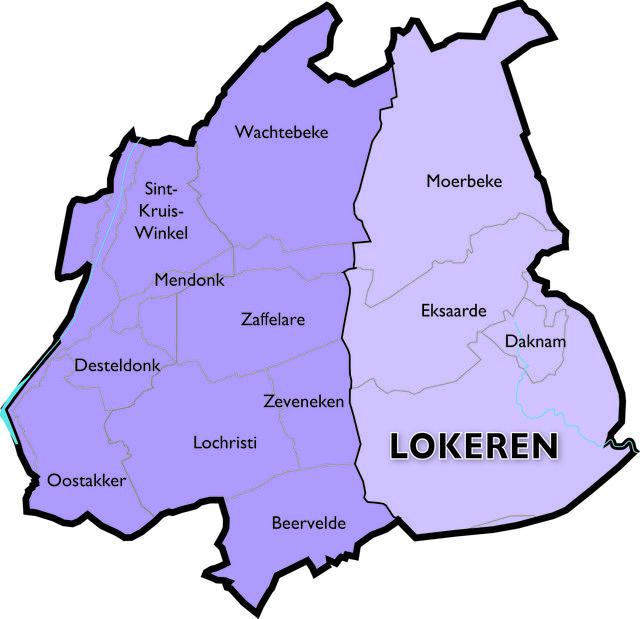 Parochies in het dekenaat Lokeren © Bisdom Gent