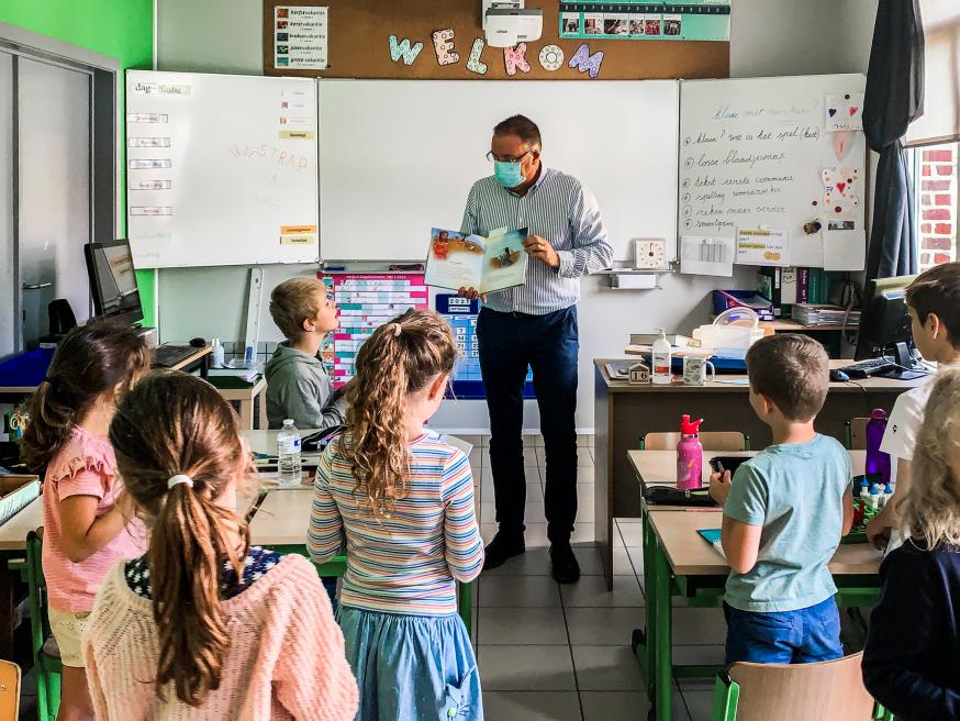 Bezoek aan school 