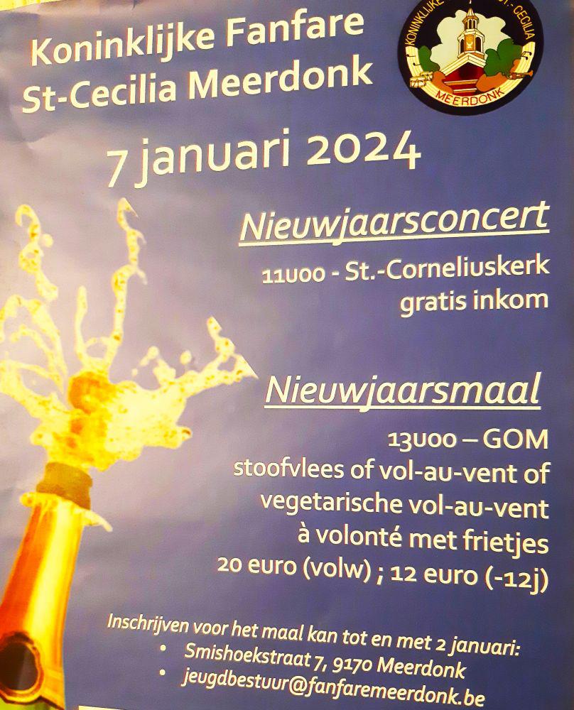 FANFARE SINT-CECILIA MEERDONK: Nieuwjaarsconcert 