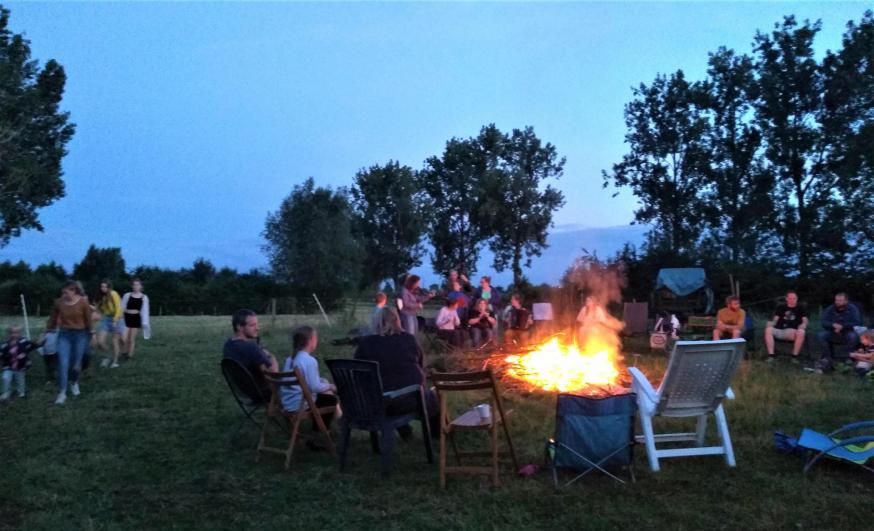 Ook Drieske Nijpers (Sint-Gillis-Waas) houdt de traditie rond het Sint-Jansvuur ieder jaar “brandend”. 