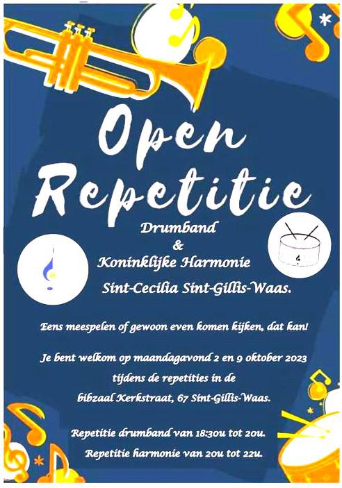 KON. HARMONIE SINT-CECILIA : Open repetitie  