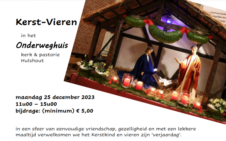 Kerst vieren in het Onderweghuis 