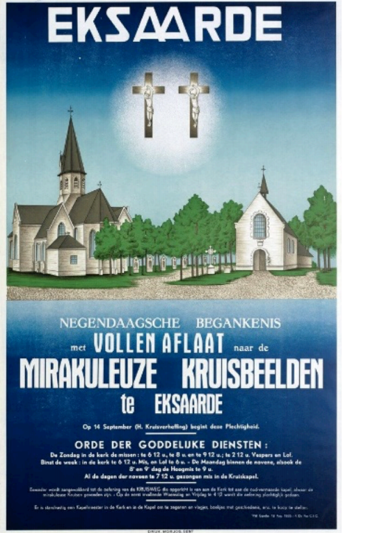 Kruiskapel te Eksaarde - “Een oude affiche van de kruisdagen” 