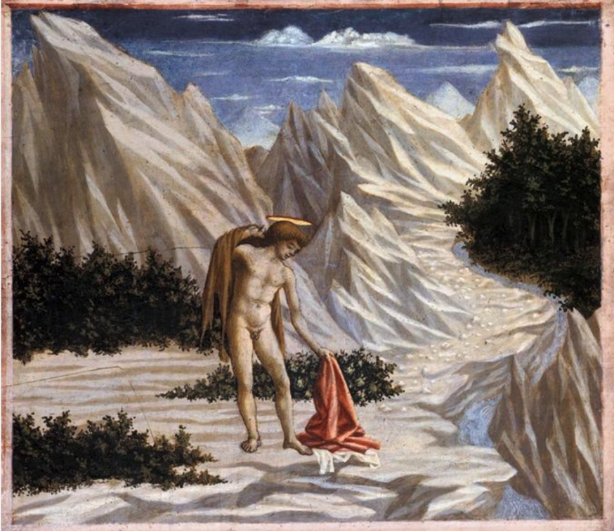 'De Heilige Johannes in de woestijn' door Domenico Veneziano. © Wikipedia