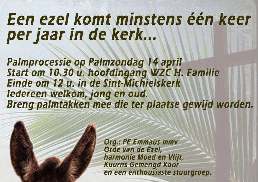 Affiche palmprocessie © Kris Quartier