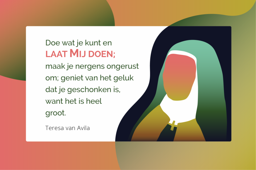 Teresa van Avila, Gewetensbrief 10 © Illustratie: Sim D'Hertefelt